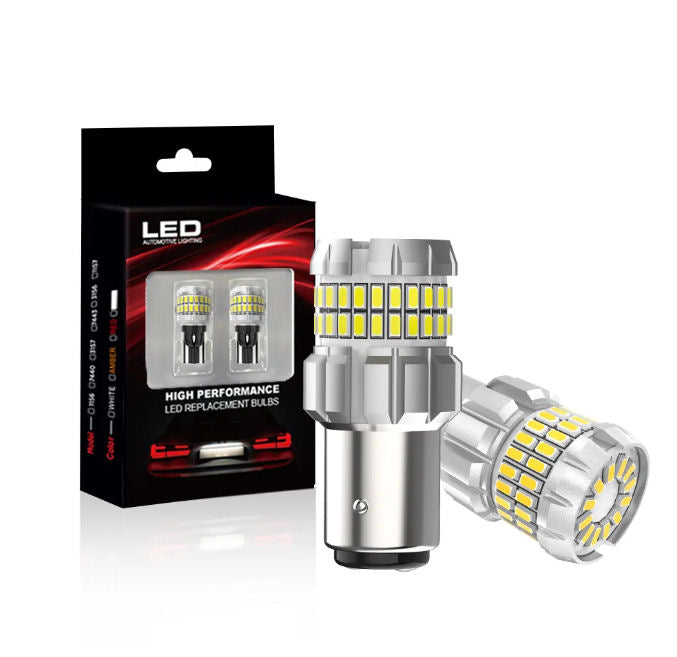 Ampoules LED types 1156, 1157, 3156, 3157, 7443, T10, T15