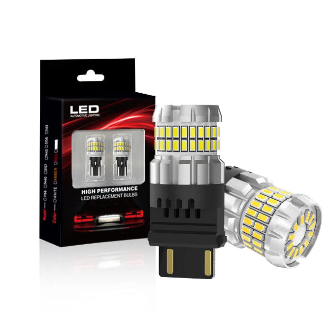 Ampoules LED types 1156, 1157, 3156, 3157, 7443, T10, T15