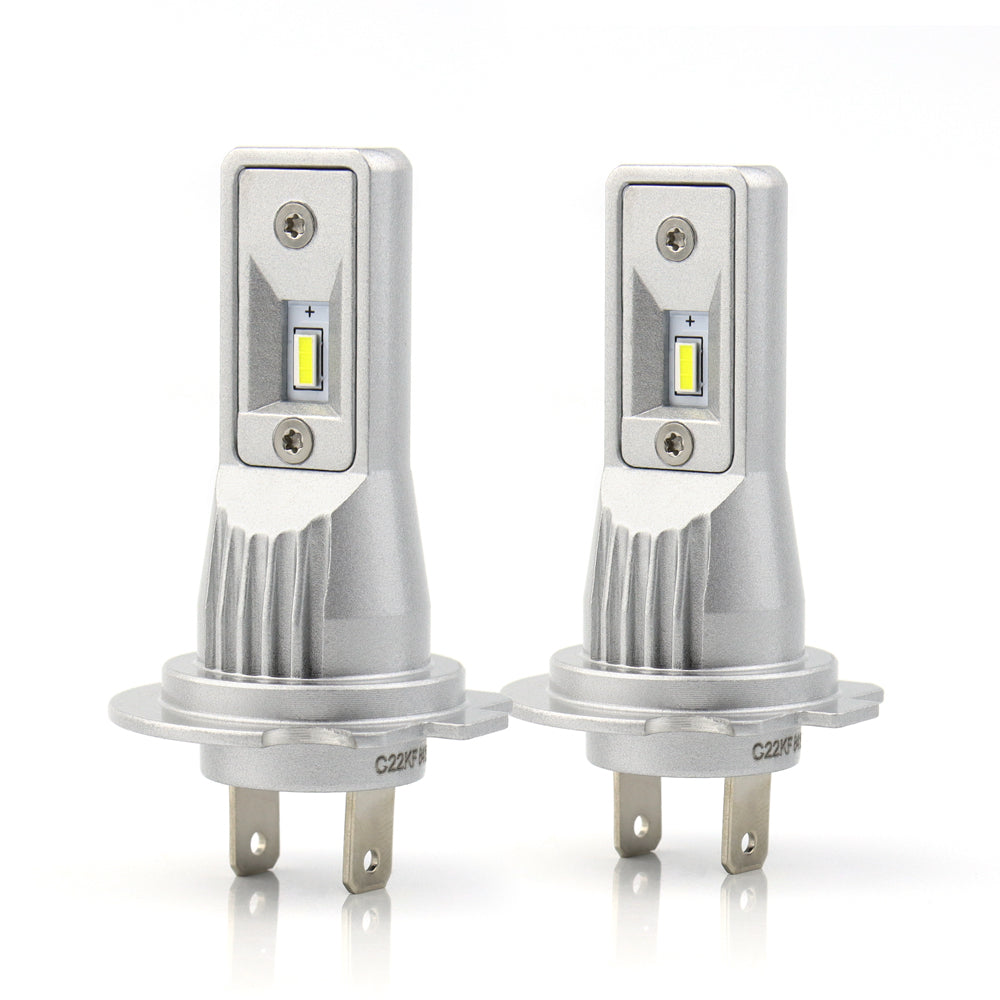 Paire LED super Compact, SANS FAN, pour Autos, MOTOS, FOGS, VTT, 10000Lm/paire, 6500K.