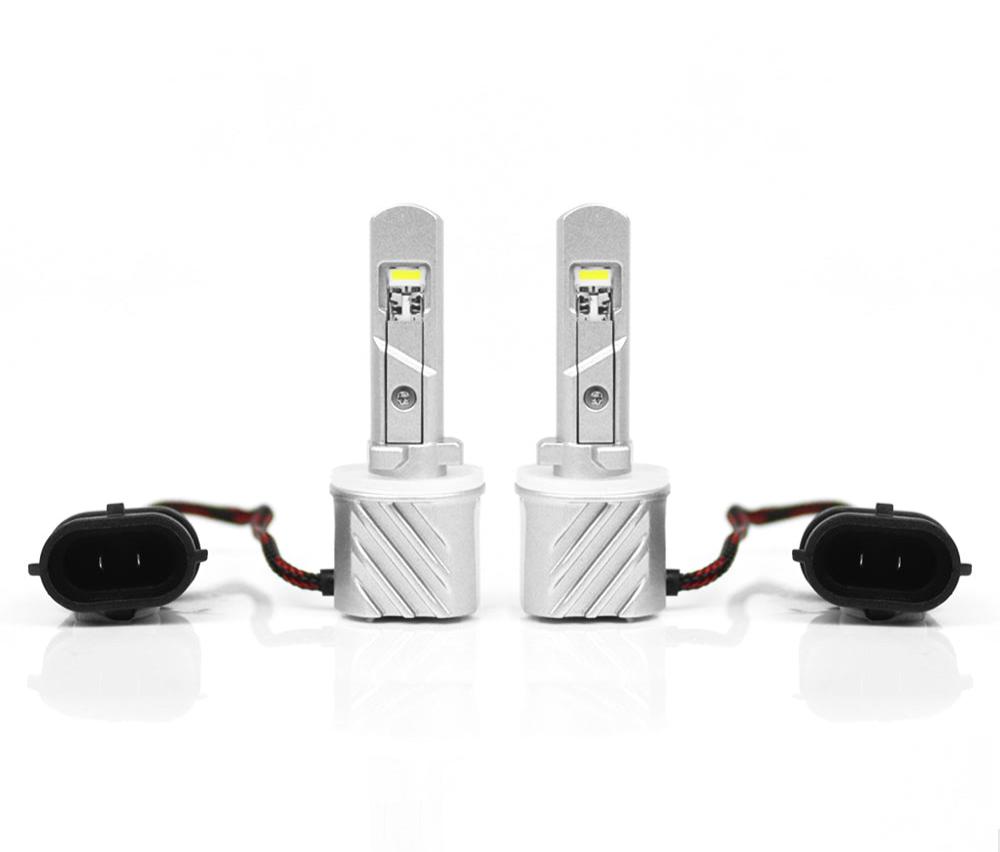 Paire LED super Compact, SANS FAN, pour Autos, MOTOS, FOGS, VTT, 10000Lm/paire, 6500K.