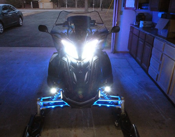 Kit LED pour motoneiges YAMAHA, 20 000 lumens/paire, 6500K, 110W/paire