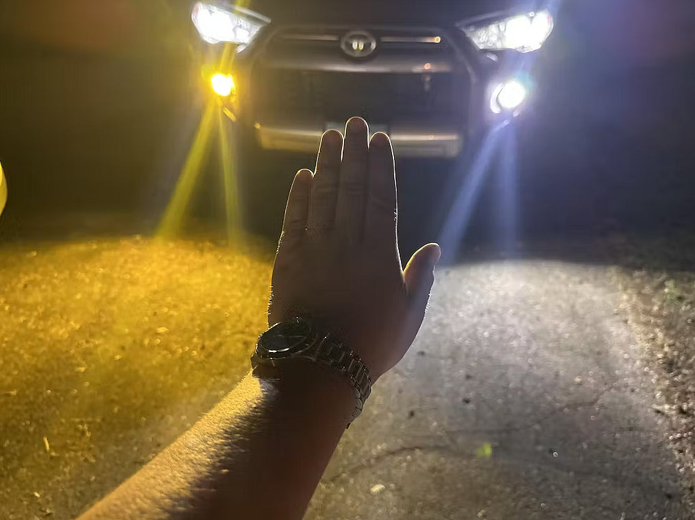 Paire LED pour FOGS, JAUNE 3000K, parfait pour la pluie et les tempêtes de neige.