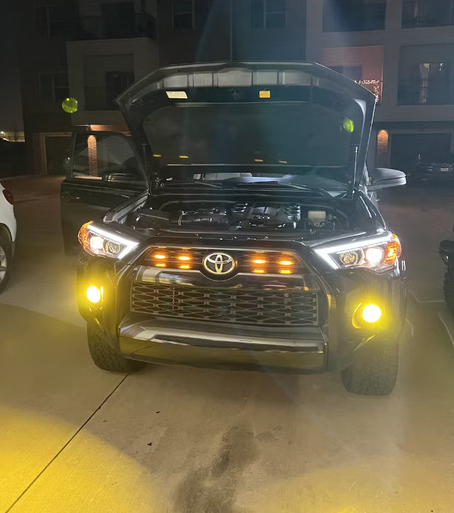 Paire LED pour FOGS, JAUNE 3000K, parfait pour la pluie et les tempêtes de neige.