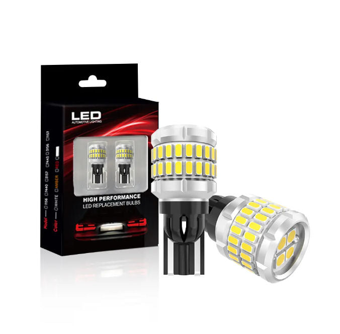 Ampoules LED types 1156, 1157, 3156, 3157, 7443, T10, T15