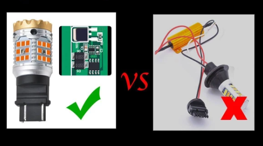 LED pour clignotants, hyper puissant, résistance intégrée! (paire)