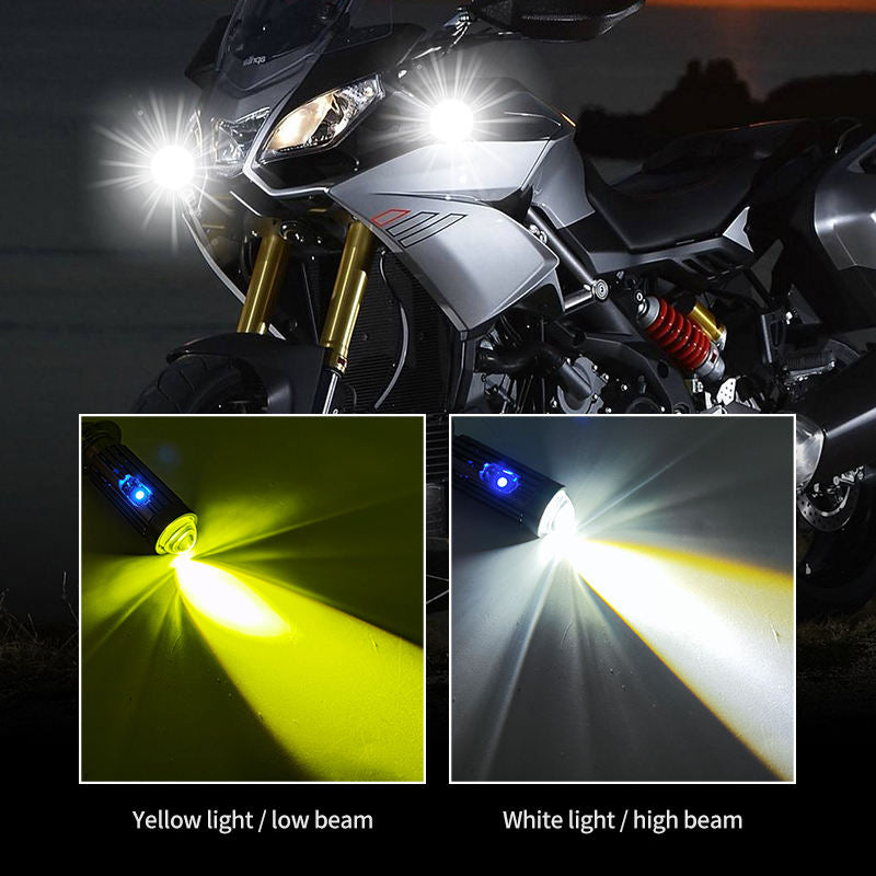 LED type H6M/P15D, AC/DC 11-60 Volts, VTT, Scooter, Motocross, 2 couleurs (3000K et 6500K)