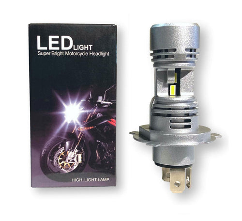 LED compact ventilé de type H4/9003 pour MOTO, courant AC/DC (1 unité)