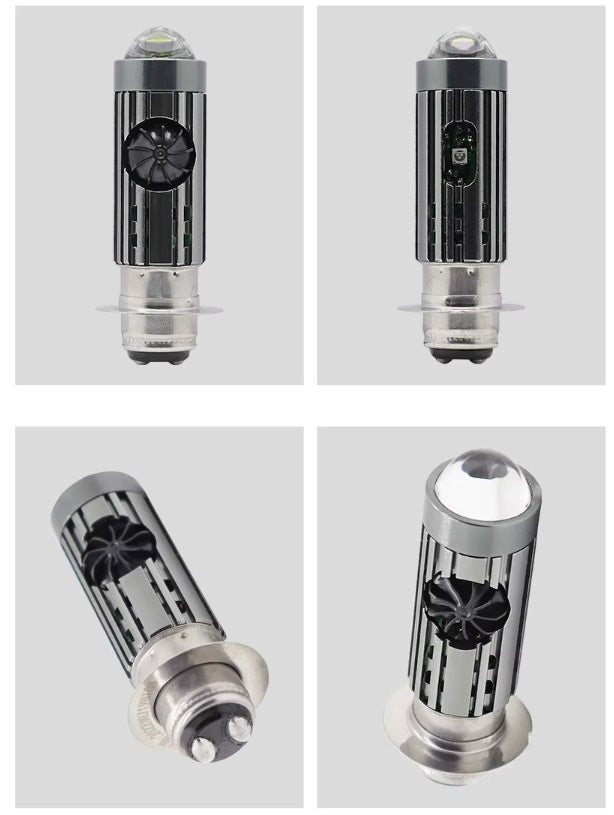 LED type H6M/P15D, AC/DC 11-60 Volts, VTT, Scooter, Motocross, 2 couleurs (3000K et 6500K)