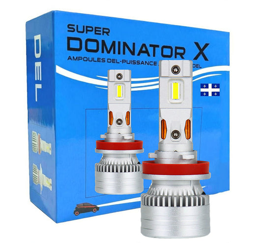 "SUPER DOMINATOR", 20000Lm, Notre Bombe de Puissance pour votre véhicule! 6500K blanc froid, 110w /paire.