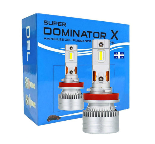 "SUPER DOMINATOR", 20000Lm, Notre Bombe de Puissance pour votre véhicule! 6500K blanc froid, 110w /paire.