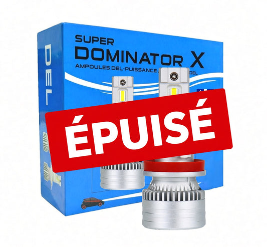 "SUPER DOMINATOR", 20000Lm, Notre Bombe de Puissance pour votre véhicule! 6500K blanc froid, 110w /paire.