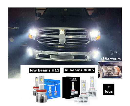 KIT LED RAM 1500 "CLASSIC" 2019-2020-2021-2022-2023-2024 (phares réflecteurs)