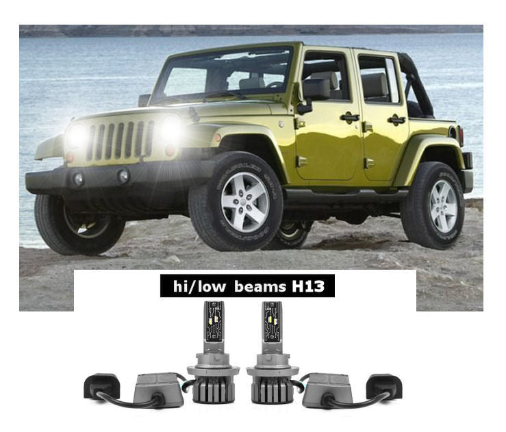 Kit LED JEEP WRANGLER 2007-2009 ET 2010-2011-2012-2013-2014-2015-2016-2017