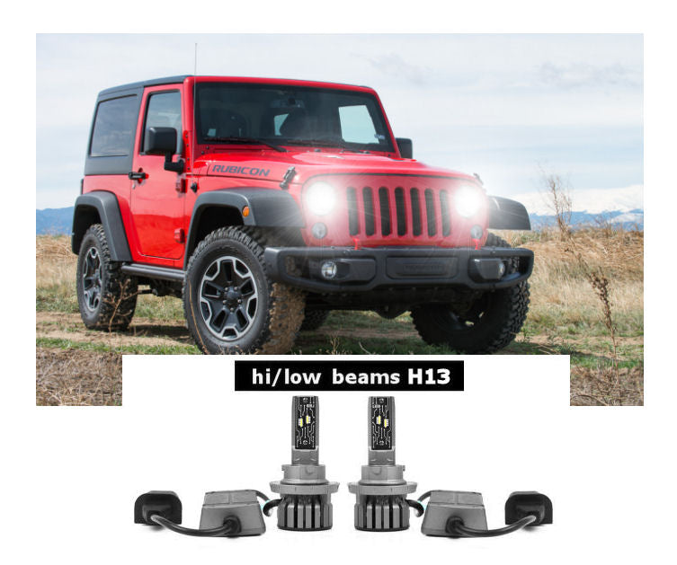 Kit LED JEEP WRANGLER 2007-2009 ET 2010-2011-2012-2013-2014-2015-2016-2017