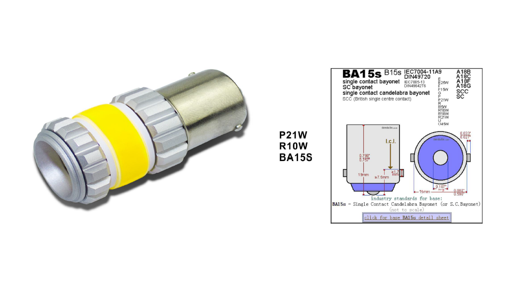 Ampoules LED Haute Puissance Type 3156, 1156 BA15S, 1156 BAU15S, 1157 BAY15D (PAIRE)