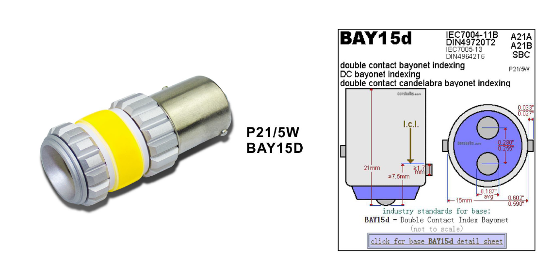 Ampoules LED Haute Puissance Type 3156, 1156 BA15S, 1156 BAU15S, 1157 BAY15D (PAIRE)